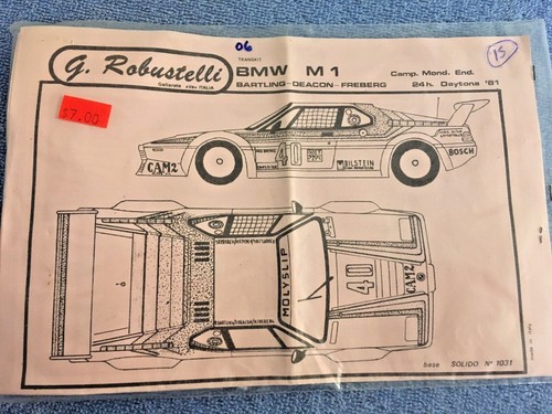 Robustelli 43 bmw m1 - g., 1/43